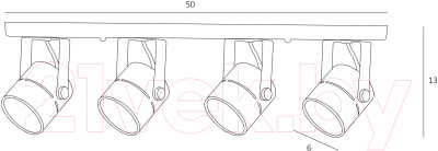 Спот Arte Lamp Mizar A1311PL-4BK