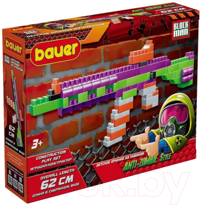 Конструктор Bauer Автоматический карабин М4 Зомби / 879 (104эл) - фото