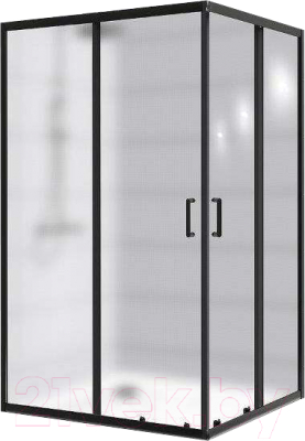 Душевой уголок BelBagno UNO-195-AH-2-120/90-P-NERO - фото