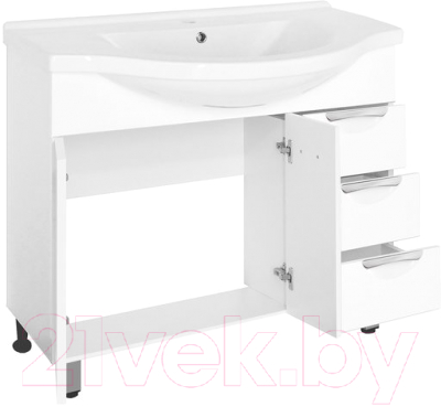 Тумба под умывальник Style Line Жасмин 100 3 ящика (для классической раковины)