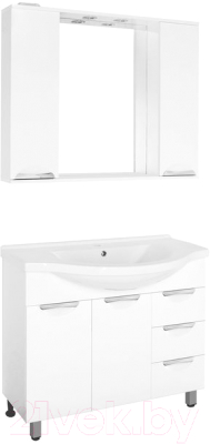 Тумба под умывальник Style Line Жасмин 100 3 ящика (для классической раковины)