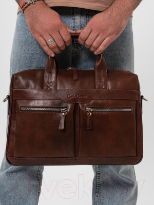 Сумка для ноутбука Carlo Gattini Premium Lugano / 1007-53 (коричневый)