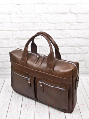 Сумка для ноутбука Carlo Gattini Premium Lugano / 1007-53 (коричневый)