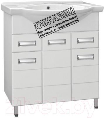Тумба под умывальник Style Line Ирис 100 2 ящика (для классической раковины) - фото