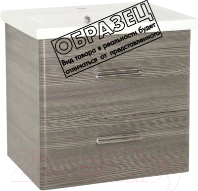 Тумба под умывальник Style Line Лотос 65 (подвесная, для квадратной раковины) - фото