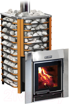 Печь-каменка Ermak 16 Сетка Премиум Сталь - фото