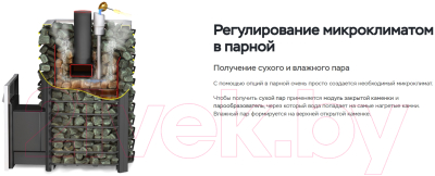 Печь-каменка Ermak 16 Сетка Премиум Сталь