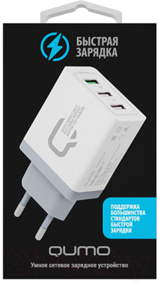 Адаптер питания сетевой Qumo Charger 0019 / Q23714