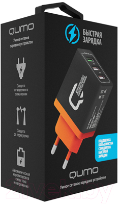 Адаптер питания сетевой Qumo Charger 0019 / Q24350
