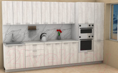 Кухонный гарнитур Eligard Lion 3.4 (сосна каньон/королевский опал)