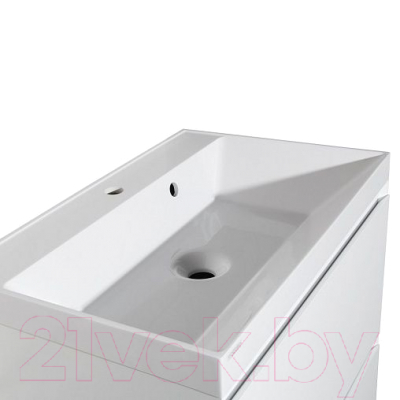 Тумба под умывальник Style Line Манхэттен 100 2 ящика (подвесная, белый)