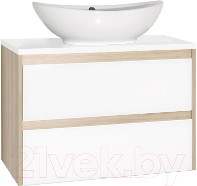 Тумба под умывальник Style Line Монако 90 (подвесная) - фото