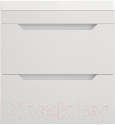 Тумба под умывальник Style Line Остин 60 2 ящика (подвесная, белый) - фото