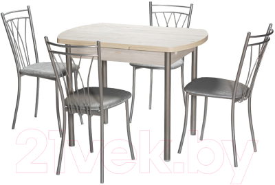 Обеденный стол Древпром М2 ДП1-02-04 100-160x67