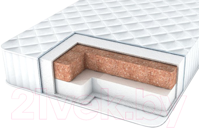 Матрас в кроватку INDIGO Comfort Plus 12x59x119 - фото