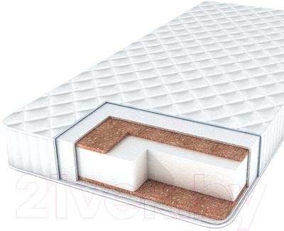 Матрас в кроватку INDIGO Ortho Effect 14x59x119 (микрофибра, светлый)