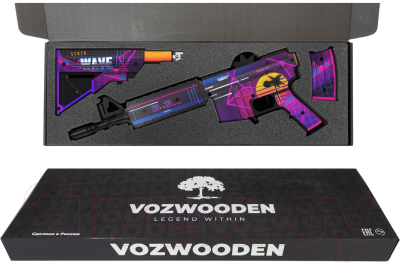 Автомат игрушечный VozWooden М4А4/М4 Active Закат / 2004-0210