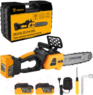 Пила цепная аккумуляторная Deko DKCHS 20 / 063-4356