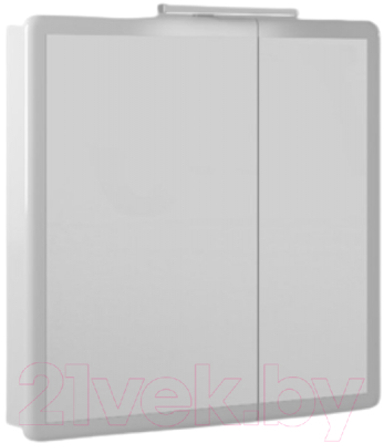 Шкаф с зеркалом для ванной Briz Эстель 80 / 221 02-28080-00 00 БЕЛ - фото