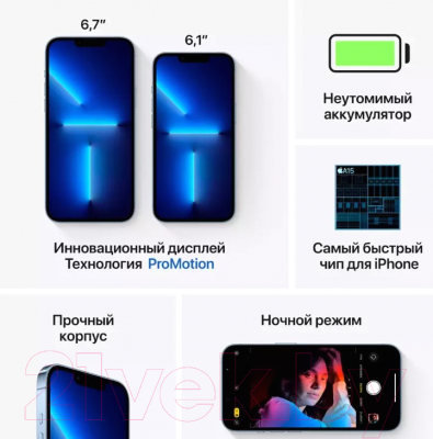 Смартфон восстановленный Apple iPhone 13 Pro Max 256GB Flip Грейд A