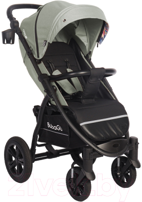 Детская прогулочная коляска Bubago Model Cross Air / BG 114-5 (стальной) - фото