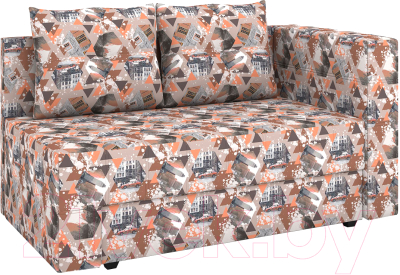 Диван Rivalli Кинг (Futura Mango принт серый с манго) - фото