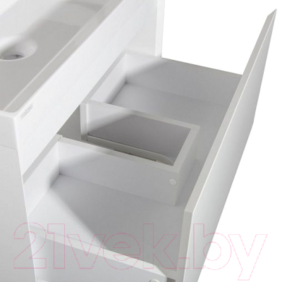 Тумба под умывальник Style Line Манхэттен 65 2 ящика (напольная, белый)