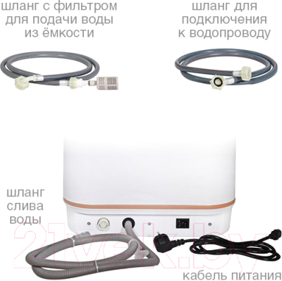 Посудомоечная машина Oursson DW4003TD/WH