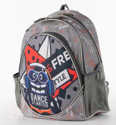 Детский рюкзак Ecotope +пенал / 380-2020-GCL (серый)