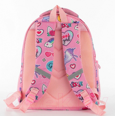 Детский рюкзак Ecotope +пенал / 380-2020-LPK (розовый)