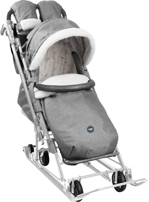 Санки-коляска Ника Детям 7-8К / НД7-8К/9 - фото