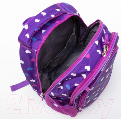 Детский рюкзак Ecotope +пенал / 380-2020-PCL (фиолетовый)