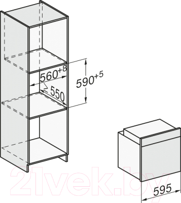 Электрический духовой шкаф Miele H 7264 B EDST/CLST