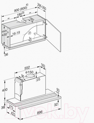 Вытяжка телескопическая Miele DAS 2920