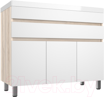 Тумба под умывальник Style Line Берген 100 1 ящик - фото