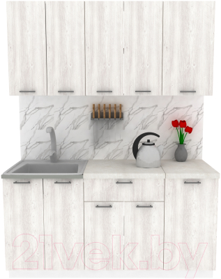 Кухонный гарнитур Eligard Lion 1 1.6 (сосна каньон/королевский опал) - фото