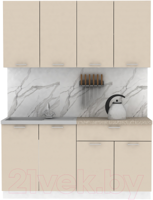 Кухонный гарнитур Eligard Lion 2 1.6 (персидский жемчуг/малага) - фото