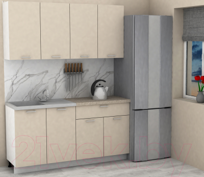 Кухонный гарнитур Eligard Lion 2 1.6 (персидский жемчуг/малага)