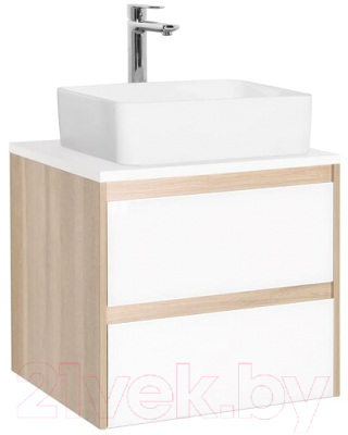 Тумба под умывальник Style Line Монако МДФ 60 (подвесная, со столешницей)