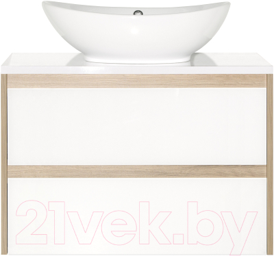Тумба под умывальник Style Line Монако МДФ 80 (подвесная, со столешницей)