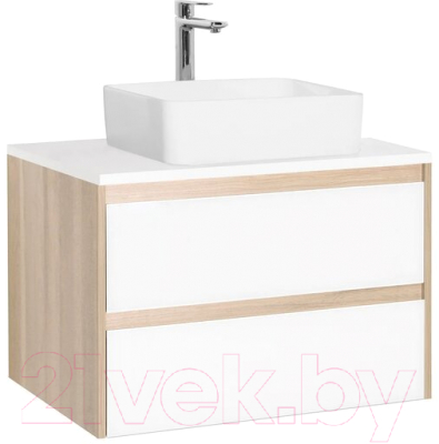 Тумба под умывальник Style Line Монако МДФ 80 (подвесная, со столешницей)