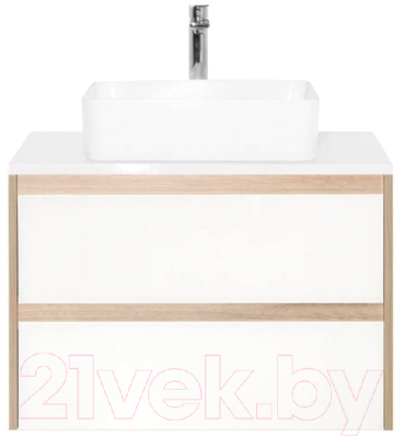 Тумба под умывальник Style Line Монако МДФ 80 (подвесная, со столешницей)