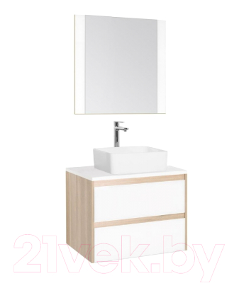 Тумба под умывальник Style Line Монако МДФ 80 (подвесная, со столешницей)