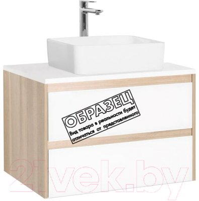 Тумба под умывальник Style Line Монако МДФ 90 (подвесная, со столешницей) - фото