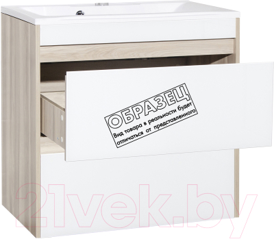 Тумба под умывальник Style Line Монако МДФ 90 (подвесная, со столешницей)