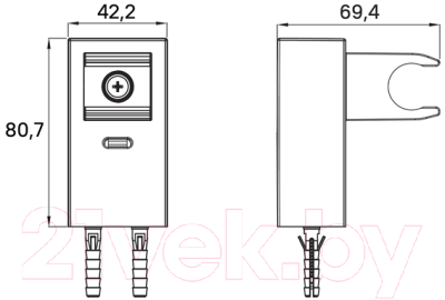 Душевой держатель IDDIS Slide SLIBL00i53