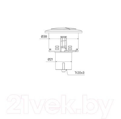 Кнопка смыва IDDIS Optima Home 92038MB2AR