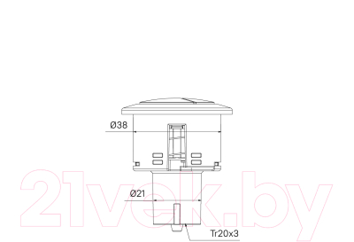 Кнопка смыва IDDIS Optima Home 92038BR2AR