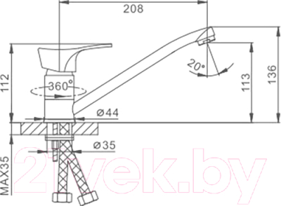 Смеситель Ekko E42014