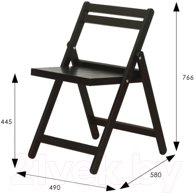Стул складной Мебелик Массив